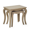 Camille Limed Oak Nest of 2 Tables (H50 x W56 x D38cm)