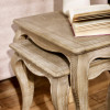Camille Limed Oak Nest of 2 Tables (H50 x W56 x D38cm)