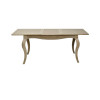 Camille Limed Oak French Style Rectangular Extending Dining Table  (H75.5 x W190 x D90cm)