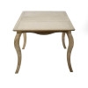 Camille Limed Oak French Style Rectangular Extending Dining Table  (H75.5 x W190 x D90cm)