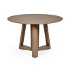 Caravelle Smokey Oak Effect Round Dining Table (H76 x W120 x D120cm)