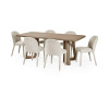 Caravelle Smokey Oak Effect Rectangle Dining Table (H77 x W200 x D100cm)