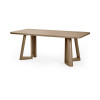 Caravelle Smokey Oak Effect Rectangle Dining Table (H77 x W200 x D100cm)
