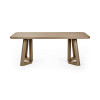 Caravelle Smokey Oak Effect Rectangle Dining Table (H77 x W200 x D100cm)