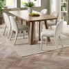 Caravelle Smokey Oak Effect Rectangle Dining Table (H77 x W200 x D100cm)