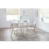Casa Oak and White Round Dining Table (D100 x W100 x H75)