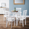 Coast White Finish Round Dining Table (D90 x W90 x H76cm)