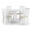 Set of 2 Coast White Finish Dining Chairs (D50 x W44 x H94cm)