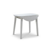 Coast Grey Drop Leaf Round Dining Table (D90 x W90 x H75)