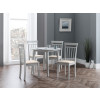 Coast Grey Drop Leaf Round Dining Table (D90 x W90 x H75)