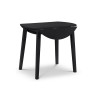 Coast Black Drop Leaf Round Dining Table (D90 x W90 x H75cm)