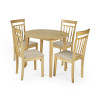 Coast Natural Oak Finish Round Dining Table (H74.5 x W90 x D90cm) (H74.5 x W90 x D90cm)