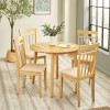 Coast Natural Oak Finish Round Dining Table (H74.5 x W90 x D90cm) (H74.5 x W90 x D90cm)