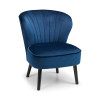 Coco Blue Velvet Fabric Accent Chair (D68 x W61 x H76)
