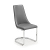 Como Grey Faux Leather Dining Chair (D61 x W47 x H98)