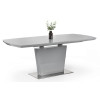Como Grey High Gloss Extending Dining Table (D90 x W160 x H76cm)