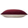 Furn Contra Velvet Polyester Filled Rectangle Cushion 40 x 60cm - Oxblood