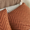 Cosmo Living Terracotta Chevron Duvet Set - Single