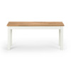 Coxmoor White and Oak Bench (D32 x W101 x H45cm)