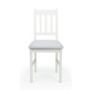 Set of 2 Coxmoor White Dining Chairs (D40 x W43 x H90cm)