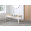 Coxmoor White and Oak Coffee Table (D60 x W120 x H48cm)