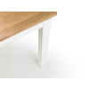 Coxmoor White and Oak Rectangular Dining Table (D75 x W118 x H75cm)