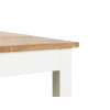 Coxmoor White and Oak Rectangular Dining Table (D75 x W118 x H75cm)