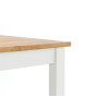 Coxmoor White and Oak Square Dining Table (D75 x W75 x H75cm)