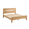 Curve Oak Bed - King (D212 x W161 x H105cm)