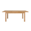 Curve Oak Rectangular Dining Table (D90 x W150-200 x H76cm)