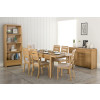 Curve Oak Rectangular Dining Table (D90 x W150-200 x H76cm)