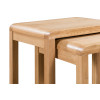 Curve Oak Nest of 2 Tables (D40 x W50 x H50cm)