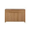 Curve Oak Sideboard (D40 x W130 x H85cm)