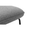 Dali Grey Linen Fabric Chair (D82 x W60 x H76)