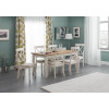 Davenport Oak and Elephant Grey Rectangular Dining Table (D90 x W150 x H75cm)
