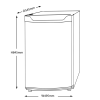 SIA Freestanding White Larder Freezer (49.5 x 54.5 x 84.5cm)