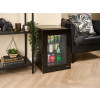 Corby of Windsor Eton Freestanding 40 Litre Mini Bar (H57 x W40 x D41cm) - Glass Fronted with Black Interior