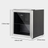 Willow Freestanding Mini Fridge (H51 x W47.9 x D44.7cm) - Black