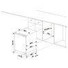 SIA Intergrated Undercounter Larder Fridge (H81.8-87 x W59.6 x D55cm) - White