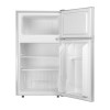 SIA Freestanding Silver Under Counter Twin Door Fridge Freezer (84.5 x 47.9 x 49.5cm)