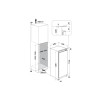 Hotpoint Integrated Tall Fridge with Ice Box (H122 x W54 x D54.5cm) - White