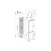 Hotpoint Integrated 70|30 Fridge Freezer with Low Frost (H177 x W54 x D54.5cm) - White