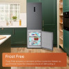 Hotpoint Integrated 50|50 Fridge Freezer with No Frost (H177.5 x W54 x D54.5cm) - Zinc Metal