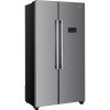 Indesit Freestanding 2 Door Total No Frost American Style Fridge Freezer (H177 x W90 x D59cm) - Brushed Steel