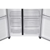 Indesit Freestanding 2 Door Total No Frost American Style Fridge Freezer (H177 x W90 x D59cm) - Brushed Steel
