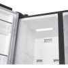 Indesit Freestanding 2 Door Total No Frost American Style Fridge Freezer (H177 x W90 x D59cm) - Brushed Steel