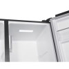 Indesit Freestanding 2 Door Total No Frost American Style Fridge Freezer (H177 x W90 x D59cm) - Brushed Steel