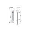 Indesit Integrated 70|30 Fridge Freezer with No Frost (H177 x W54 x D54.5cm) - Zinc Metal