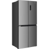 Indesit Freestanding 4 Door Total No Frost American Style Fridge Freezer (H180 x W79 x D70cm) - Brushed Steel