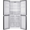 Indesit Freestanding 4 Door Total No Frost American Style Fridge Freezer (H180 x W79 x D70cm) - Brushed Steel